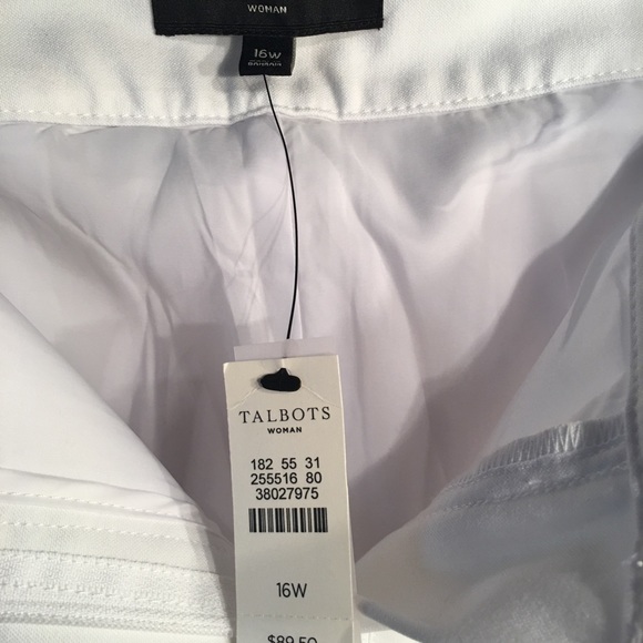 Talbots white slim fit pant - Picture 2 of 5